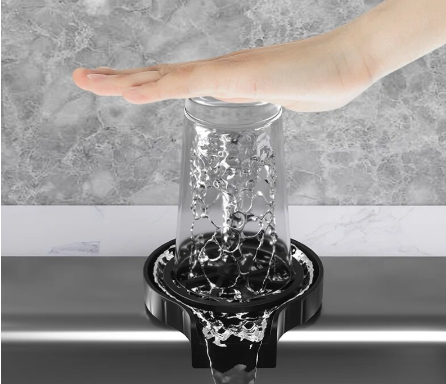 Nettoyeur automatique de gobelets en verre, rinceur d'évier de cuisine
