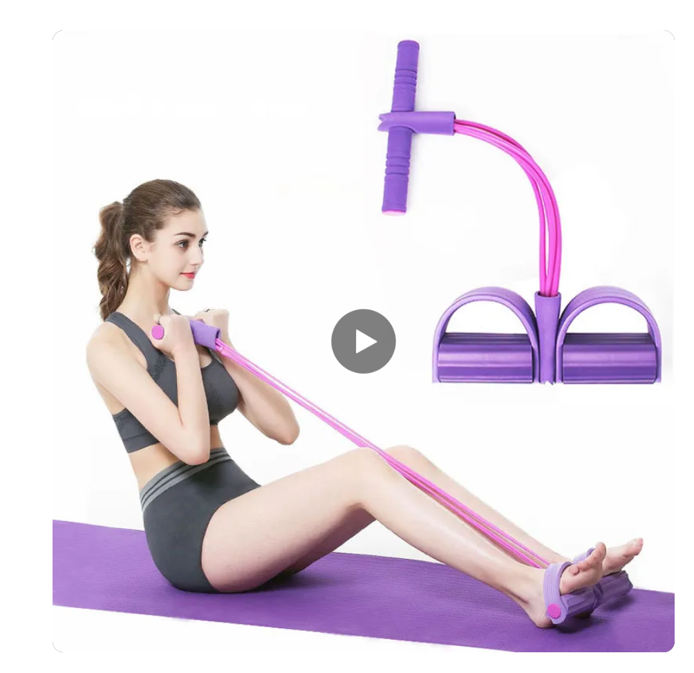 "Transformez votre domicile en salle de sport avec nos cordes élastiques de résistance - Un équipement polyvalent pour des exercices musculaires stimulants!"