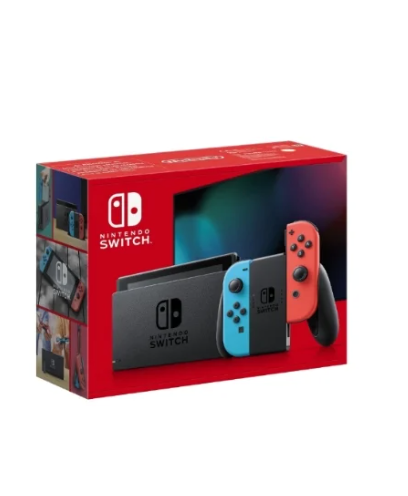 Nintendo Switch 1.1 d'Occasion avec Joy-Con Rouge et Bleu Néon – Gaming Portable Reconditionné