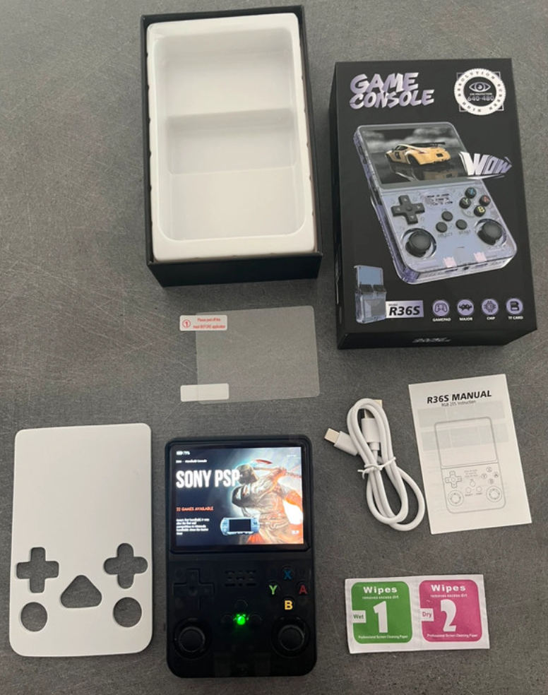 Console R36 – Plus de 15 000 jeux intégrés + émulateurs PSP, PS1, Nintendo 64