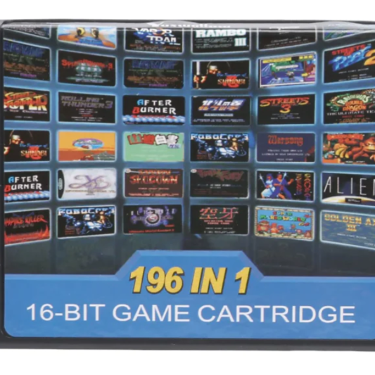 "Explorez une variété infinie de jeux avec notre cartouche multi-jeux 196 en 1 pour Sega Mega Drive - Choisissez entre les options 112 en 1 et 126 en 1 pour une expérience de jeu exceptionnelle!" "Découvrez la diversité des jeux rétro avec notre cartouche pour Sega Mega Drive - 196 en 1, avec des options de 112 en 1 et 126 en 1 pour satisfaire tous les joueurs!"