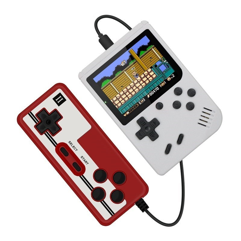 Console de Jeu Portable, Retro FC Console de Jeux, avec 400 Classique Jeux FC, 3 Pouces écran Couleur,Rechargeable Battery Connection TV, Présent pour Adultes Enfants